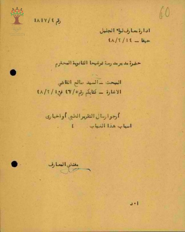 ترشيحا | موسوعة القرى الفلسطينية