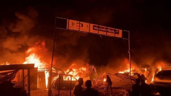 محرقة رفح/ مجزرة مخيم السلام الكويتي للنازحين | موسوعة القرى الفلسطينية